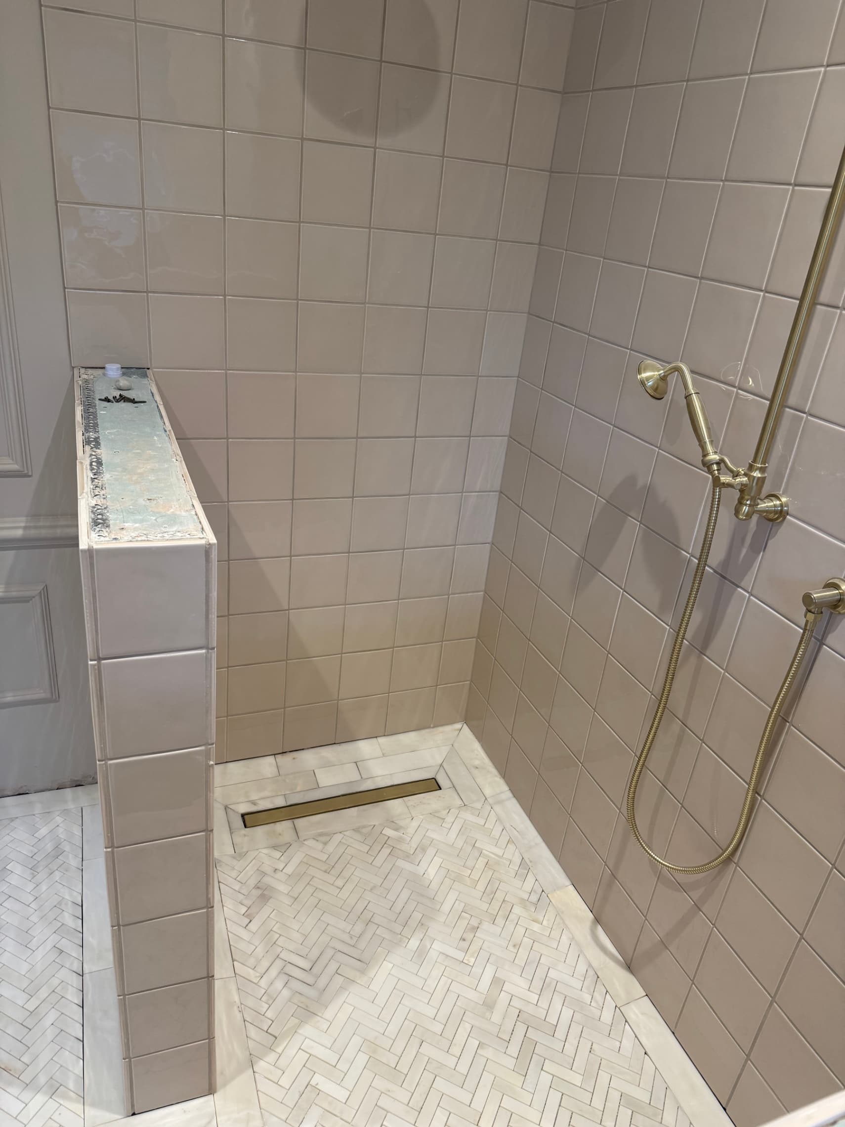Wet room tiling by K Hadden Tiling