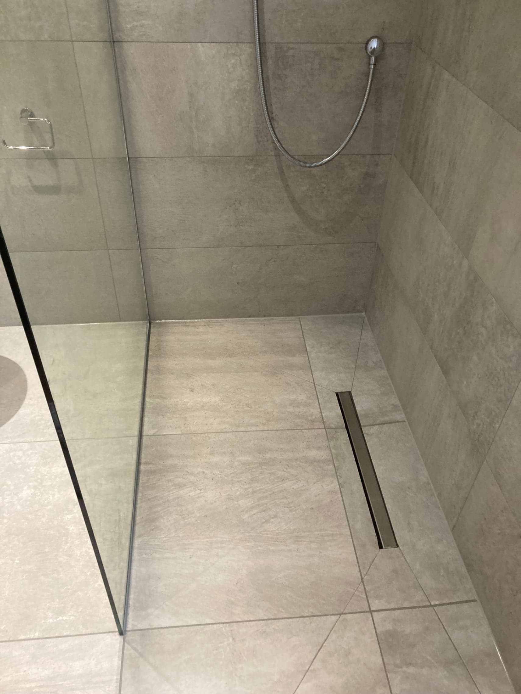 Wet room tiling